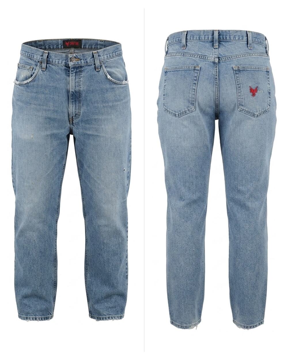 Drifire Flame Resistant Blue CAT 2 Workwear Jeans Men See Measurements